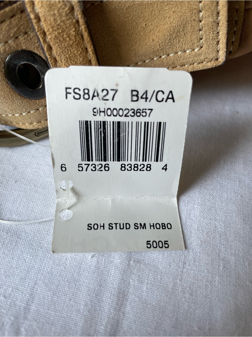 Vtg 2005 Coach Studded Crystal Vachetta Leather Soho Hobo Bag 8A27 Y2K NWT READ - Picture 11 of 11